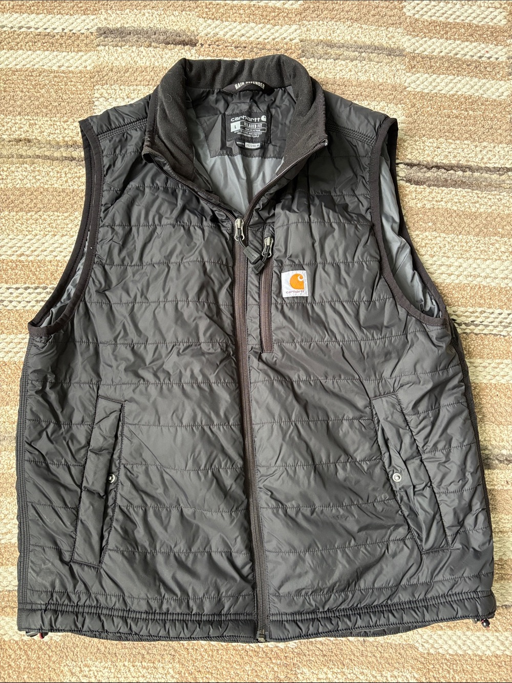 Carhartt Men's Quilted Insulated Vest - Black size L